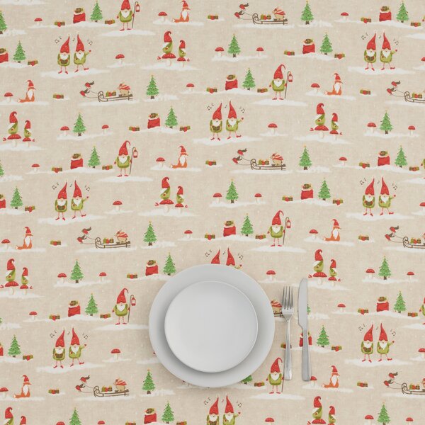 By The Metre Playful Gonk Oilcloth