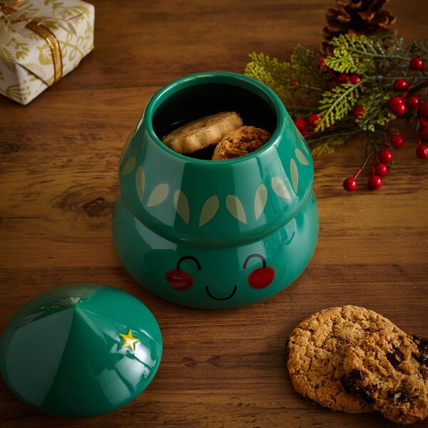 Christmas Tree Biscuit Jar