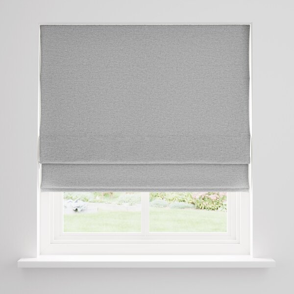 Luna Dove Grey Fleece Thermal Roman Blind