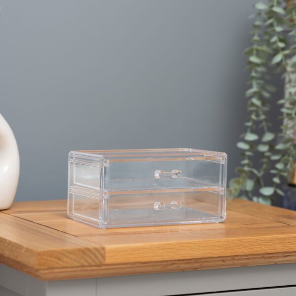 Addis Acrylic 2 Drawer Organiser