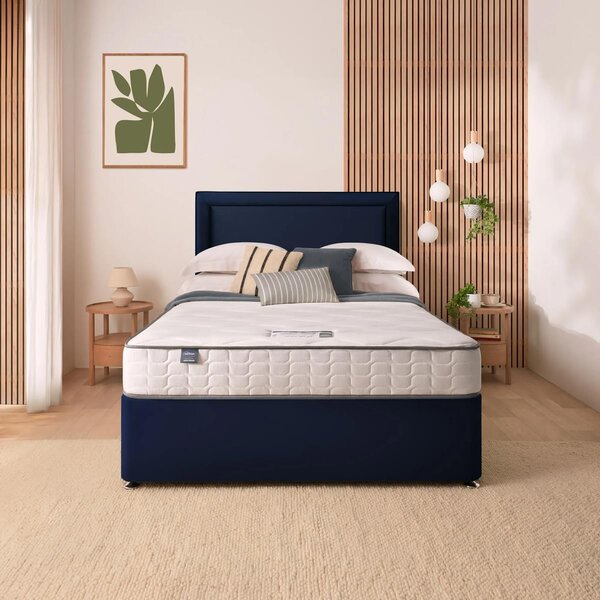 Silentnight Divan Bed With Malvern Velvet Headboard