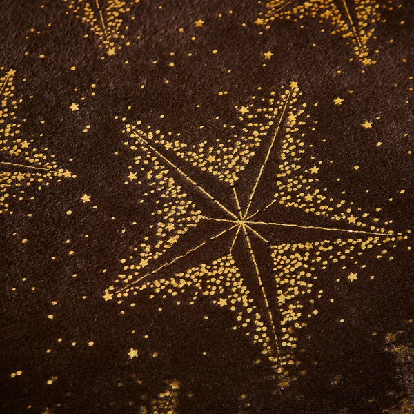 Foil Star Printed Fleece Throw Blanket 130cm x 170cm