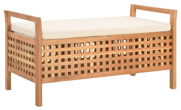 247608 Storage Bench 93x49x49 cm Solid Walnut Wood