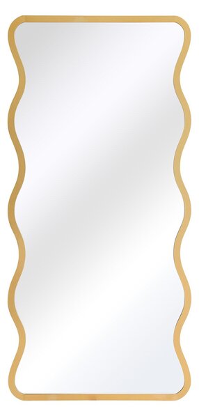 Fluctus Rectangle Wavy Indoor Outdoor Full Length Wall Mirror