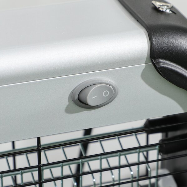Outsunny Wall Hanging 20W Electric Insect Killer, Fly & Mosquito Zapper, Bug Zapper, Silver Aosom UK