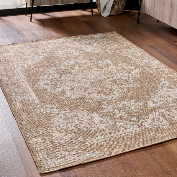 Vintage Rectangular Rug Natural