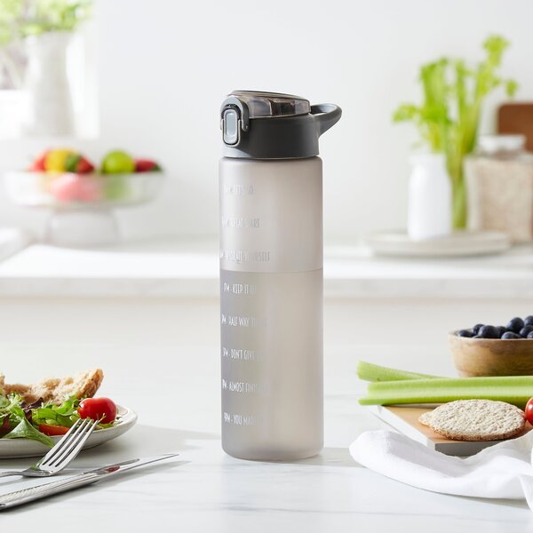 Ombre 900ml Water Tracker Bottle Black