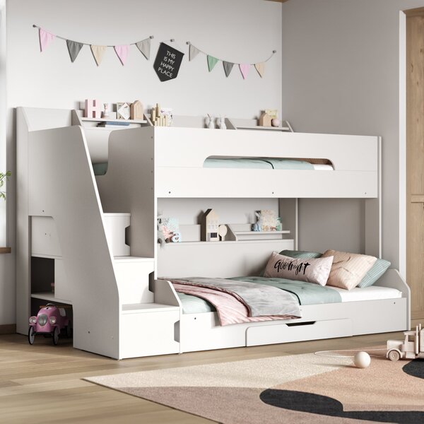 Slick Staircase Triple Bunk Bed