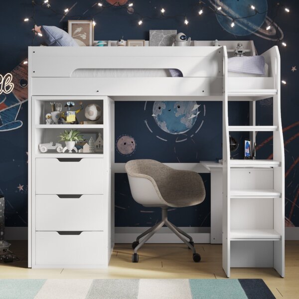 Cosmic Storage Bed Frame with Wardrobe