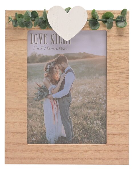 Love Story Rustic Photo Frame