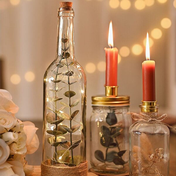 Love Story Bottle Style Candle Holder