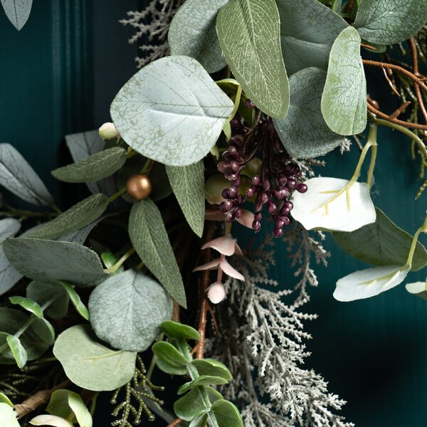 Artificial Eucalyptus Rustic Wreath