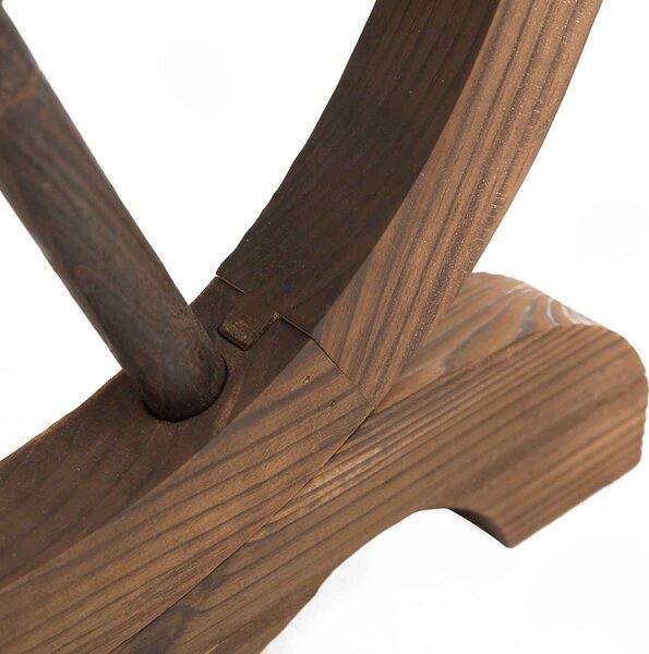 Outsunny Patio Coffee Table, Outdoor Dining Display Desk, Water-Resistant Natural Fir Wood Aosom UK