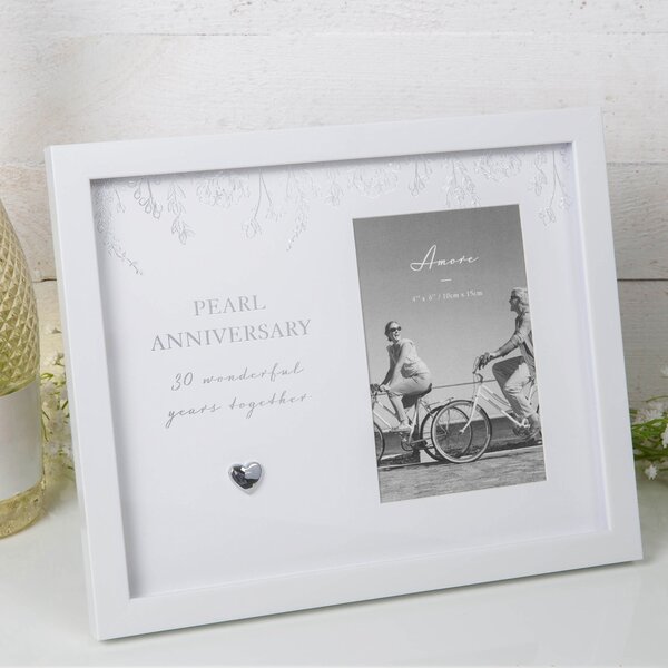 Amore Pearl Wedding Anniversary Photo Frame