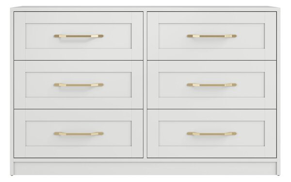 Austen 6 Drawer Chest, White