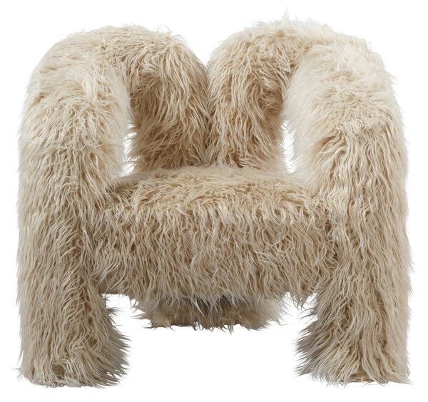 Freyja Ivory Faux Fur Accent Chair