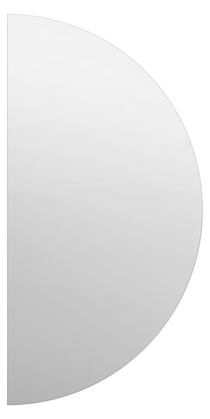 Frameless Half Circle Wall Mirror