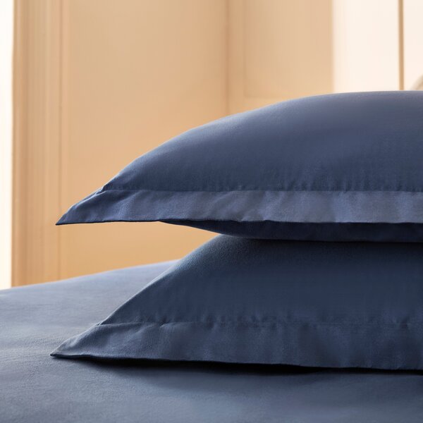 Dorma Premium 100% Brushed Cotton Oxford Pillowcase Pair