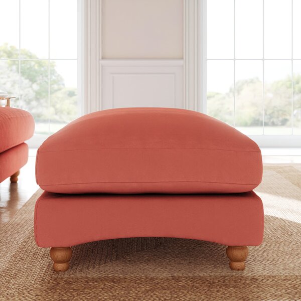 Martha Matte Plush Velvet Footstool