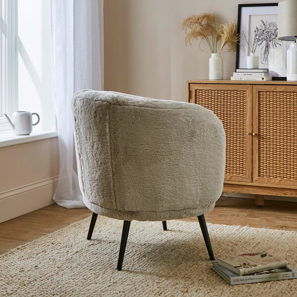 Bella Supersoft Faux Fur Cocktail Chair