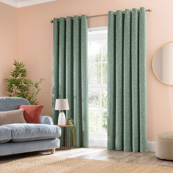 Odetta Cut Velvet Thermal Eyelet Curtains