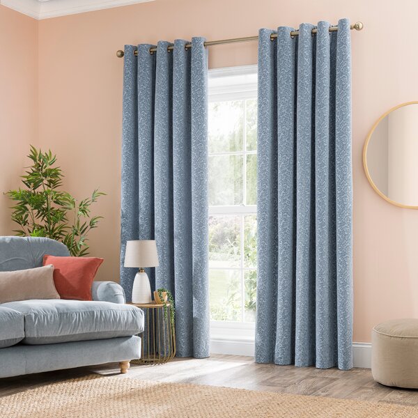 Odetta Cut Velvet Thermal Eyelet Curtains