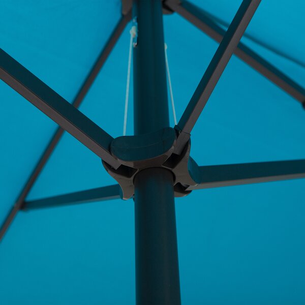 Outsunny Waterproof 4.6m Double-Sided Patio Parasol Sun Umbrella-Blue Aosom UK