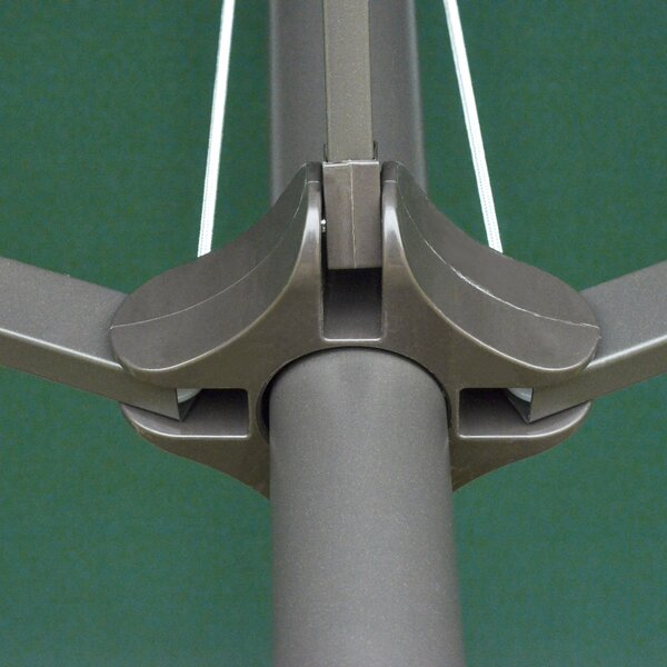 Outsunny 4.6m Garden Parasol Double-Sided Sun Umbrella Patio Market Shelter Canopy Shade Outdoor Dark Green
