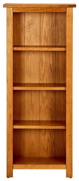 4-Tier Bookcase 45x22x110 cm Solid Oak Wood