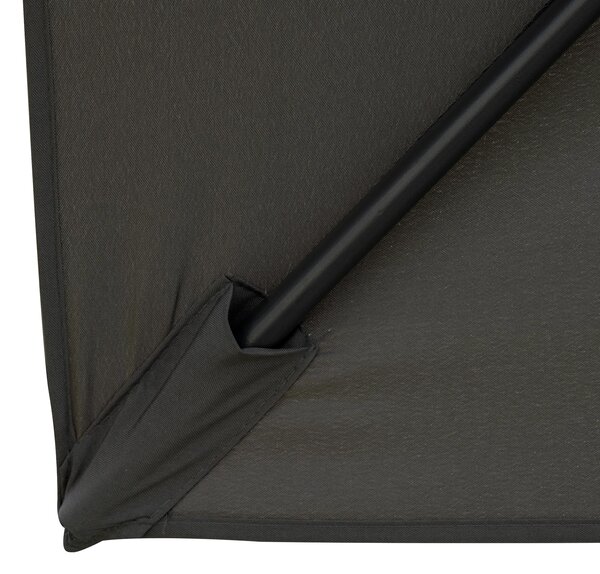 Outsunny Waterproof 3 x 3(m) Garden Cantilever Roma Parasol with Crank and Tilt, Square Overhanging Patio Umbrella with 360°Rotation Aosom UK
