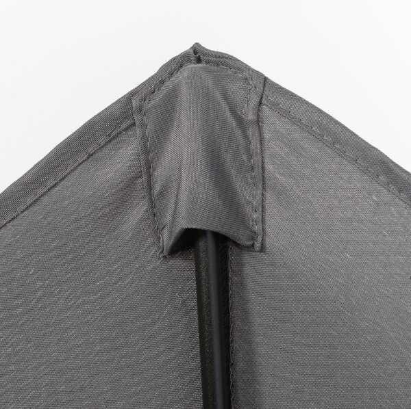 Outsunny 2m Patio Parasols Umbrellas, Outdoor Sun Shade with 6 Sturdy Ribs for Balcony, Bench, Garden, Dark Grey Aosom UK