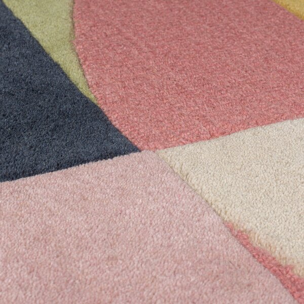 Esre Geometric Abstract Wool Rug