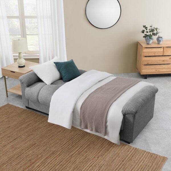 Margo Fabric With Storage sofa bed Peppered Grey