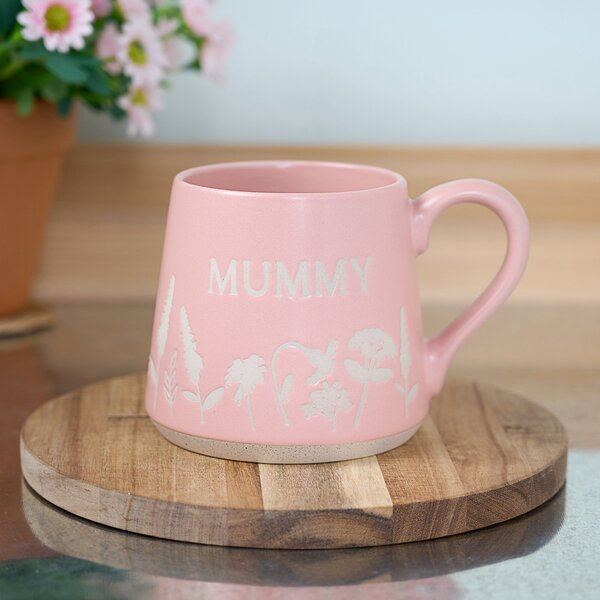 The Cottage Garden 'Mummy' Stoneware Mug Pink