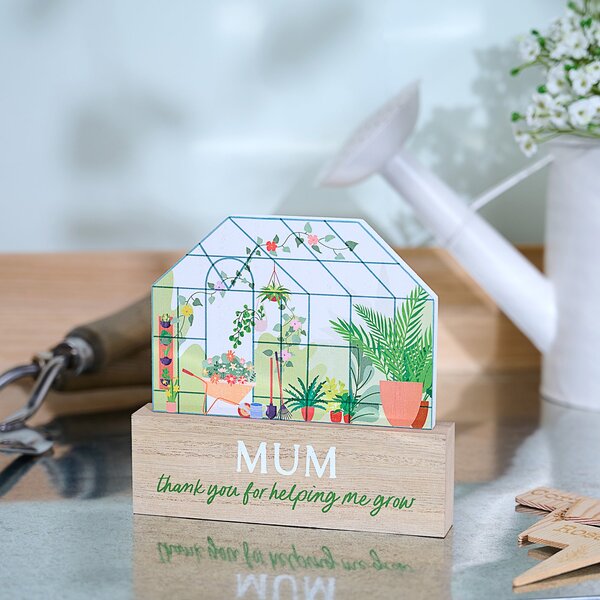 The 'Mum' Greenhouse Ornament Green