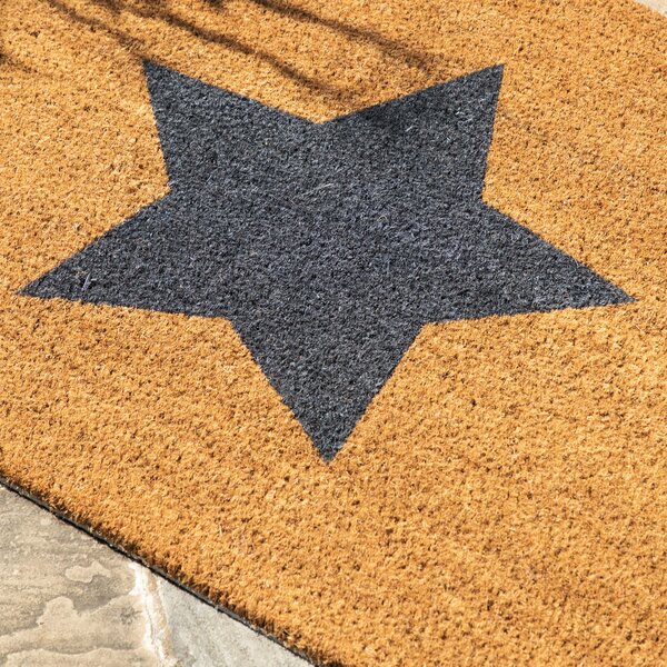 Cedar & Sage Single Star Coir Doormat