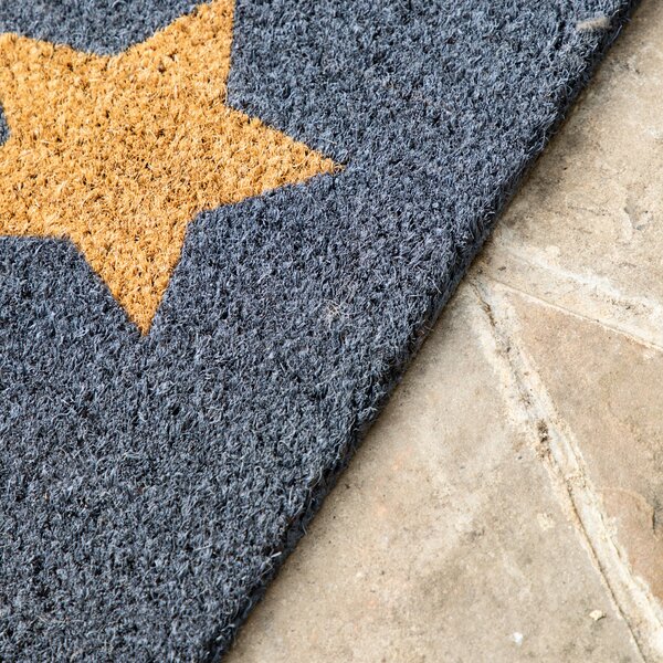 Cedar & Sage Star Trio Coir Doormat