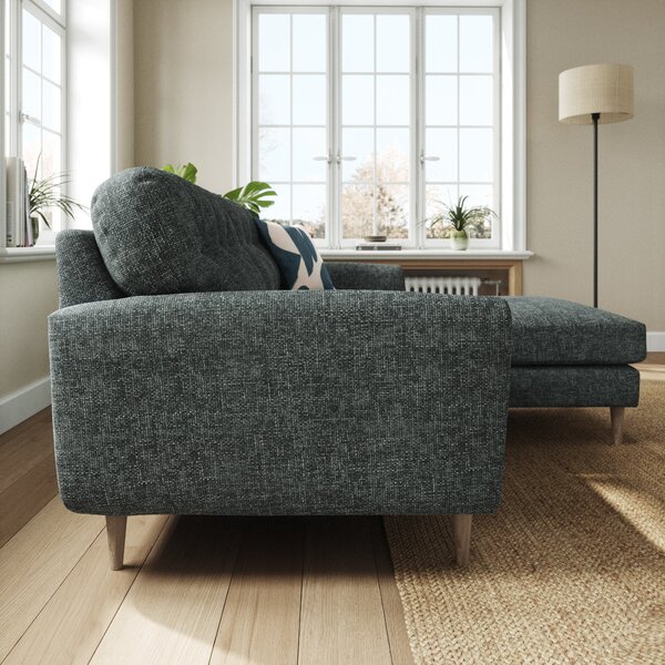 Sven Chunky Chenille Reversible Corner Chaise Sofa