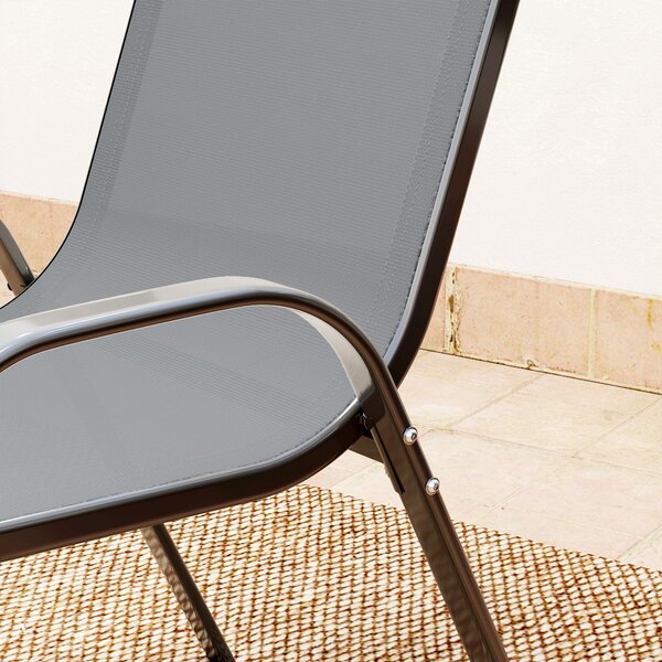 Outsunny Three-Piece Outdoor Garden Set - Grey