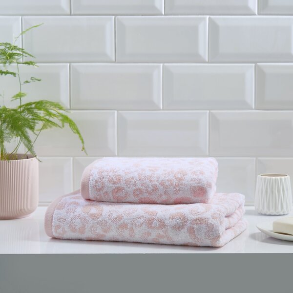 Fusion 100% Cotton Pink Towel Pink