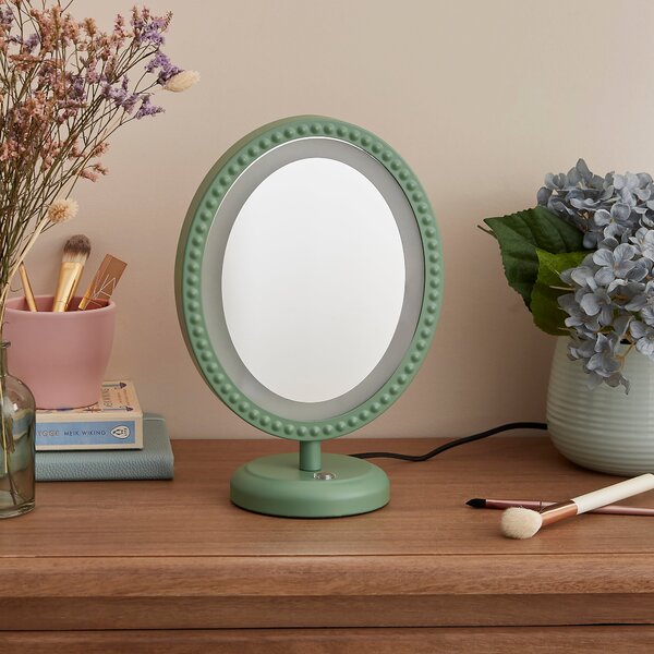 Bobbin Oval Touch Dimmable Light Up Dressing Table Mirror