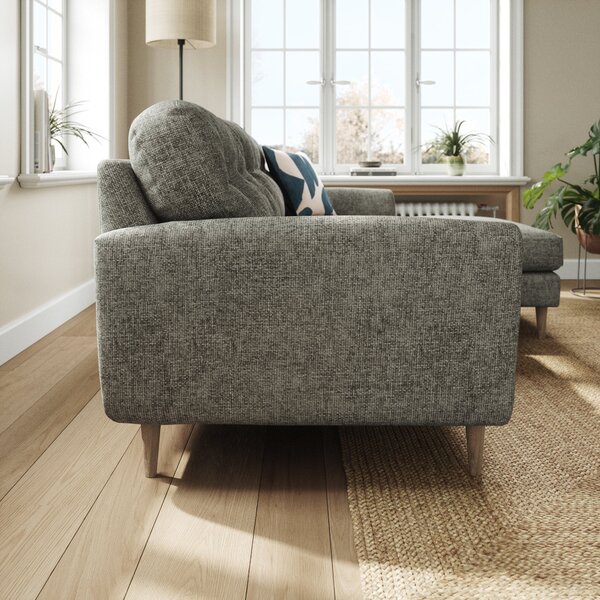 Sven Chunky Chenille Large Corner Chaise Sofa