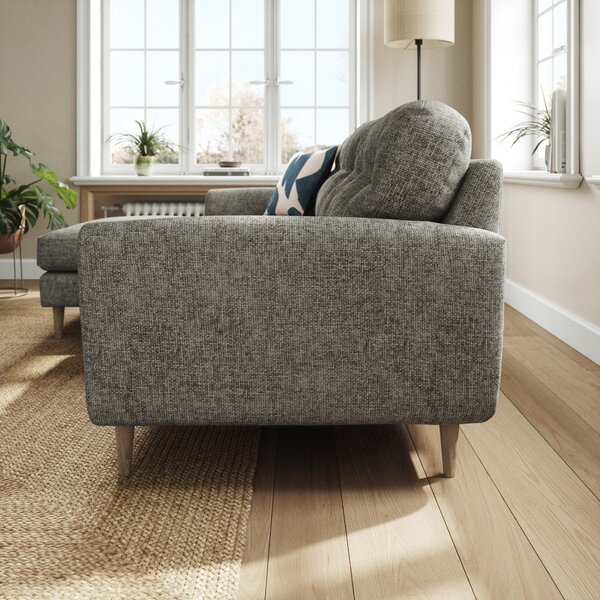 Sven Chunky Chenille Large Corner Chaise Sofa