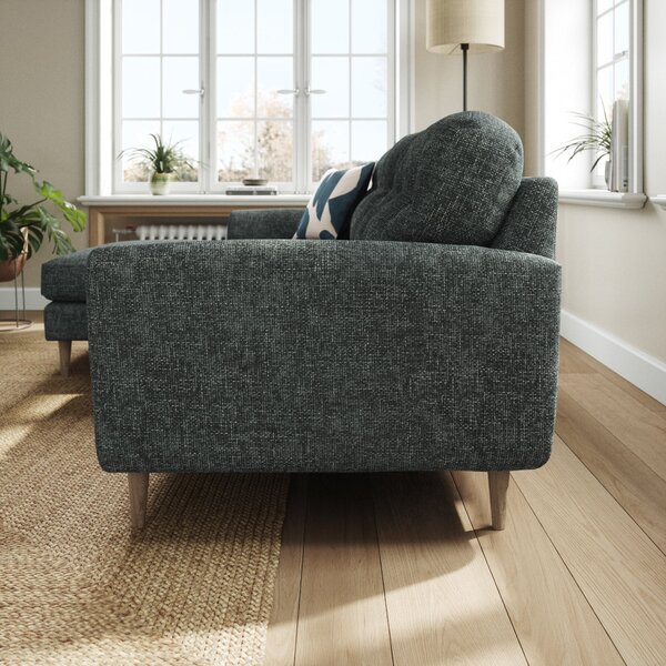 Sven Chunky Chenille Large Corner Chaise Sofa