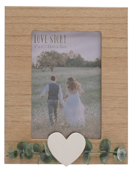 Love Story Rustic Photo Frame