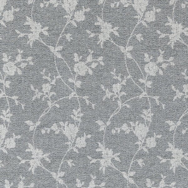 Floral Herringbone Thermal Roman Blind