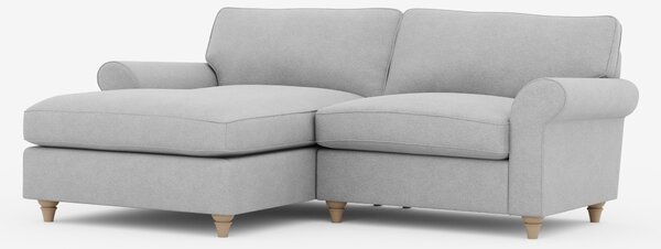 Rosa Soft Chenille Corner Chaise Sofa