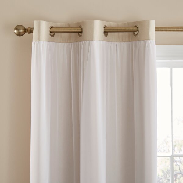 Double Layer Eyelet Curtain