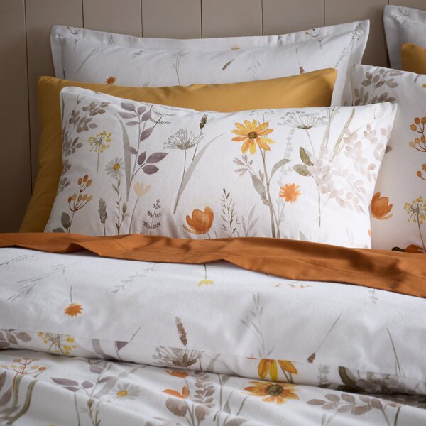 Autumn Meadow Brushed Cotton Duvet Cover and Pillowcase Set