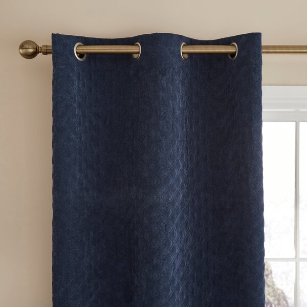 Padded Corduroy Eyelet Curtain